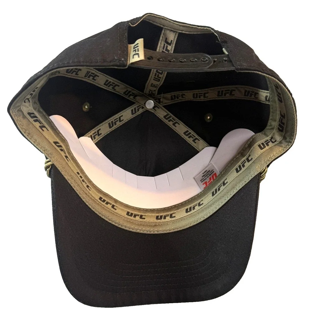 UFC Truck Hat Black Camo Snapback Adjustable Mens Rope Trim MMA Streetwear NWT